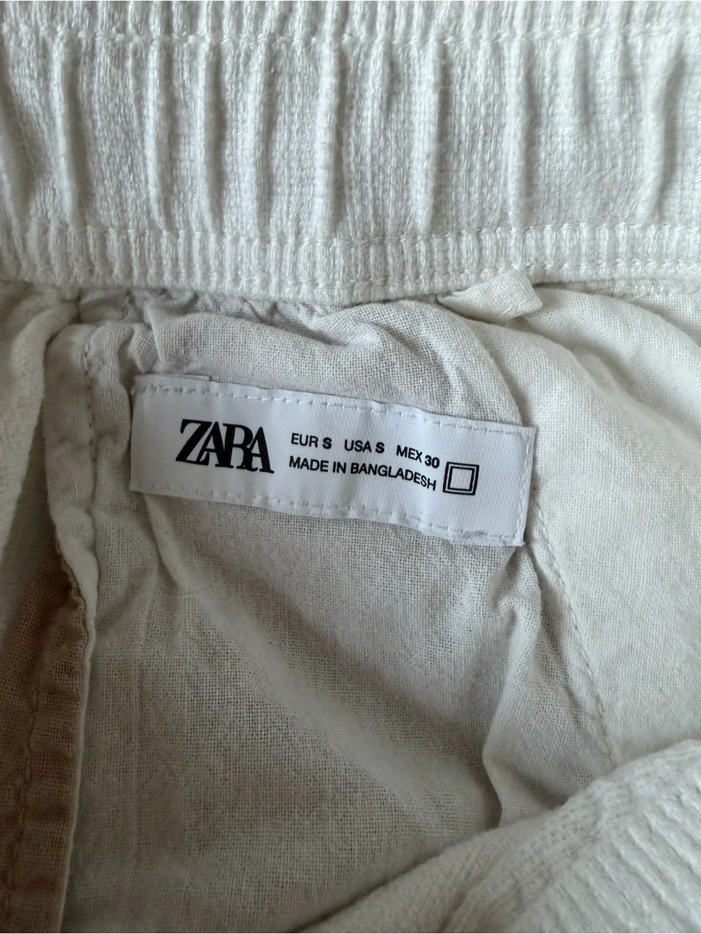 ZARA White Linen Men’s Pants